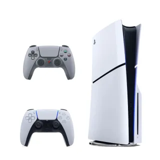 【SONY 索尼】New PS5 光碟版主機(PS5 Slim)+《DualSense 無線控制器(30週年紀念款)》