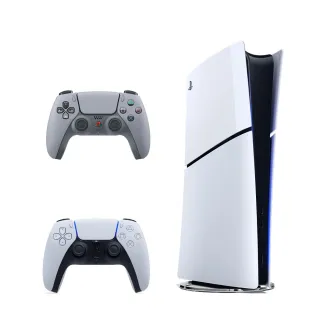 【SONY 索尼】New PS5 數位版主機(PS5 Slim)+《DualSense 無線控制器(30週年紀念款)》