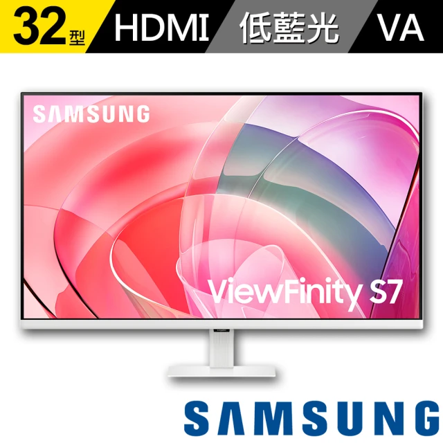 Samsung 三星 S32D707EAC 32型 4K ViewFinity S7 創作者專業螢幕(VA/HDR/快速安裝PBP/PIP)