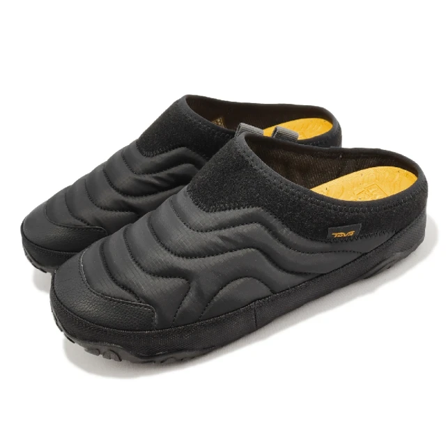 TEVA 麵包鞋 ReEmber Terrain Slip-On 女鞋 男鞋 黑 防潑水 針織 穆勒鞋 休閒鞋(1129582BLK)