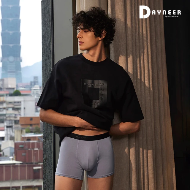 曼黛瑪璉 DAYNEER 石墨烯素面貼身四角男內褲 M-XXL(星辰藍)