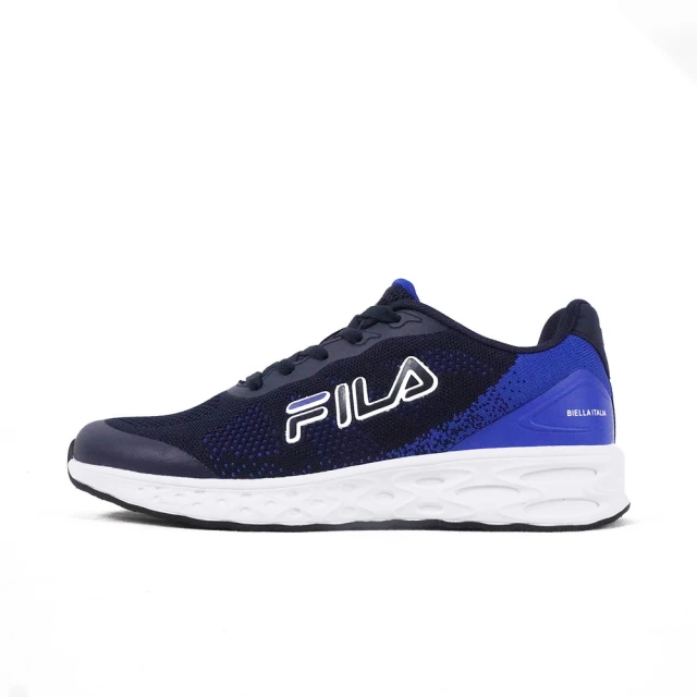 FILA Sky Mist 男 慢跑鞋 運動鞋 休閒 輕量 支撐 緩衝 彈力 深藍(1-J910W-031)