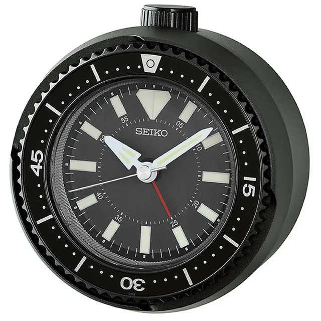 SEIKO 精工】水鬼造型靜音秒針防貪睡鬧鐘-4款可選送禮禮物(QHE207E