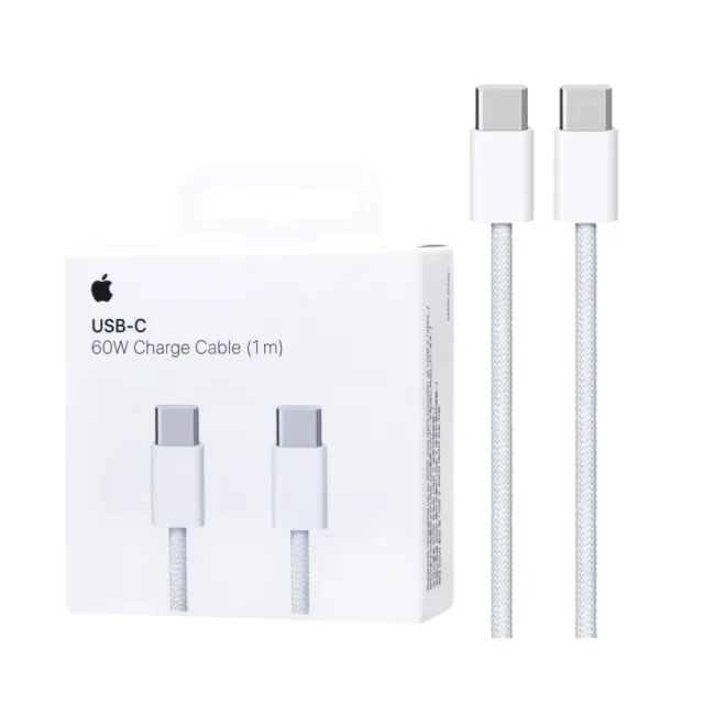 【Apple 蘋果】原廠公司貨A2795 / 60W USB-C 編織充電連接線-100cm(盒裝)