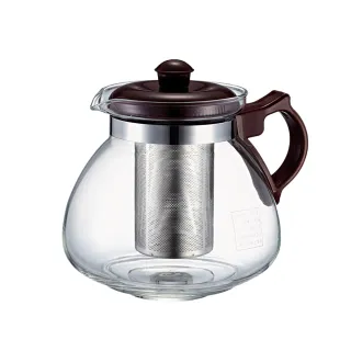 【Glass King】GK-806/耐熱泡茶壺/1400ml(耐熱玻璃壺/大容量泡茶壺/不鏽鋼濾網)