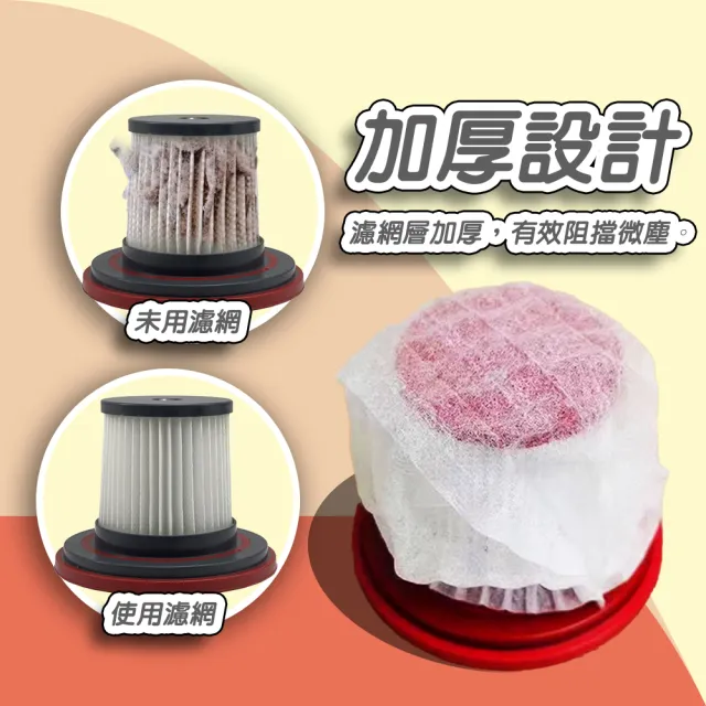 【DREAMCATCHER】一次性吸塵器濾網套 70入/包(吸塵器濾網套 濾網套 一次性濾網套 吸塵器配件)