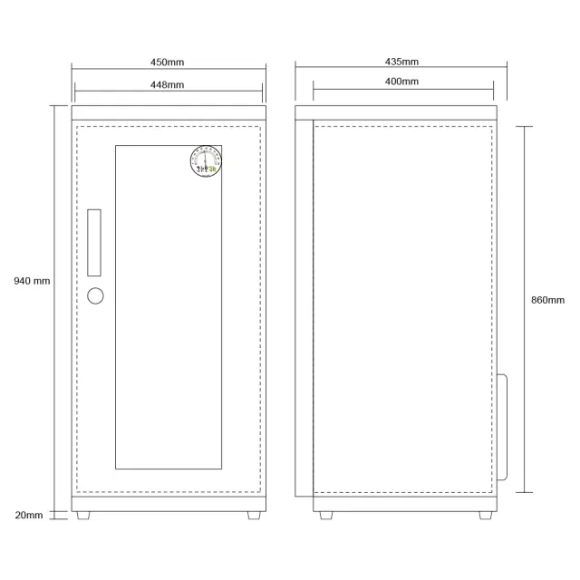 【寶藏閣】155公升全自動電子防潮箱(GH-132)