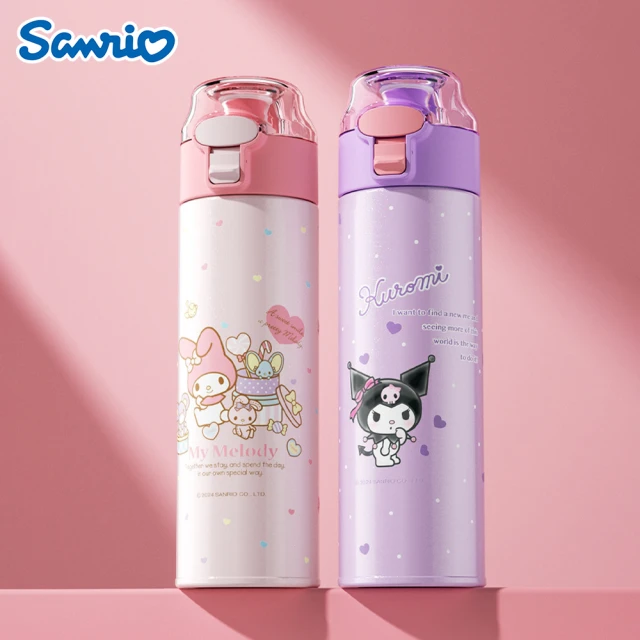 SANRIO 三麗鷗 三麗鷗咔咔系列316不鏽鋼直飲保溫杯480ml(大耳狗/酷洛米/美樂蒂)