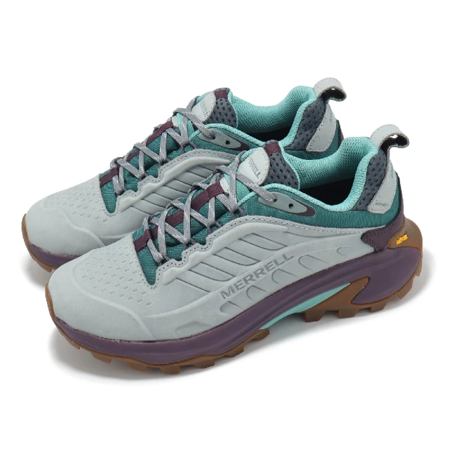 MERRELL 戶外鞋 Moab Speed 2 LTR WP 女鞋 藍 紫 防潑水 黃金大底 抓地 登山鞋(ML038228)