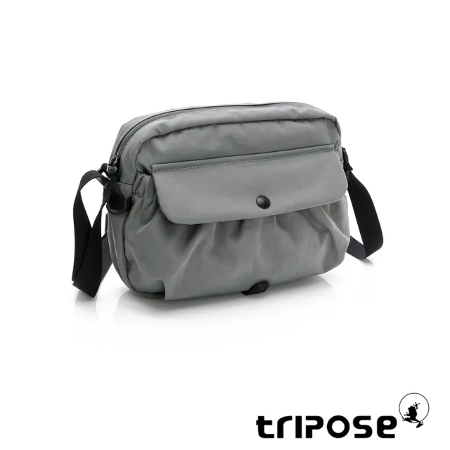 【tripose】REFLEC微皺尼龍輕量橫式斜背包-小(多色)