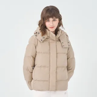 【GIORDANO 佐丹奴】女裝手拍棉連帽外套 E-care輕暖系列(93 卡其色)