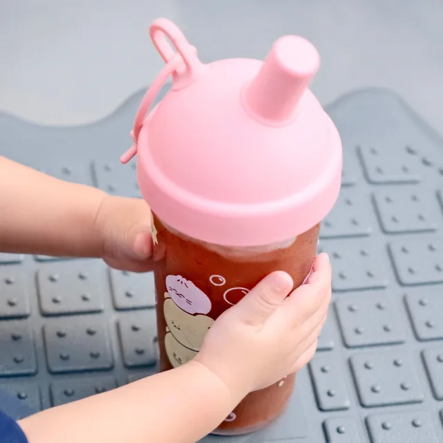 【Holoholo】MILKTEA CUP 奶茶吸管杯-限量聯名 CHiiZ BEAR 起司貝爾(720ml/粉)