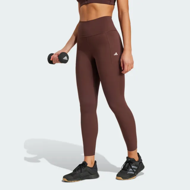【adidas 愛迪達】OPTIME LUXE 緊身褲 吸濕排汗 女 IX0203
