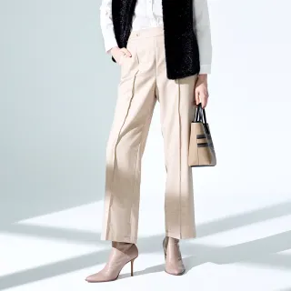 【KERAIA 克萊亞】暮暮朝朝優雅絲毛長褲