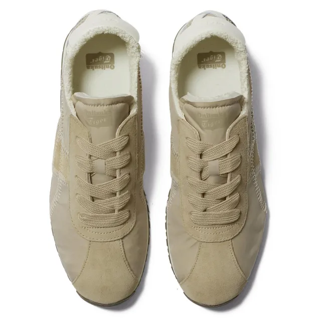 【Onitsuka Tiger】鬼塚虎 米色車線虎爪紋 TIGER CORSAIR A55 休閒鞋 (1183C317-021)