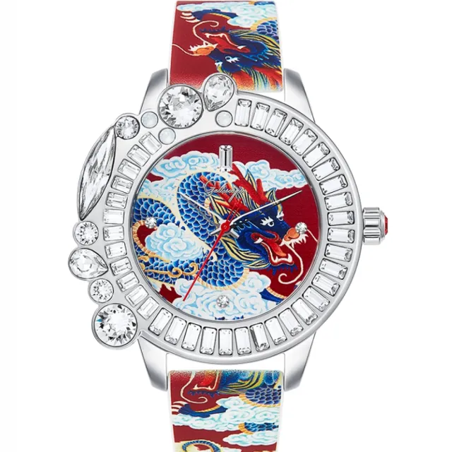 【Galtiscopio 迦堤】迦堤 龍玥系列 龍年限量 法國精品 時尚腕錶 42mm 母親節 女生禮物(DRSS001BURRS)