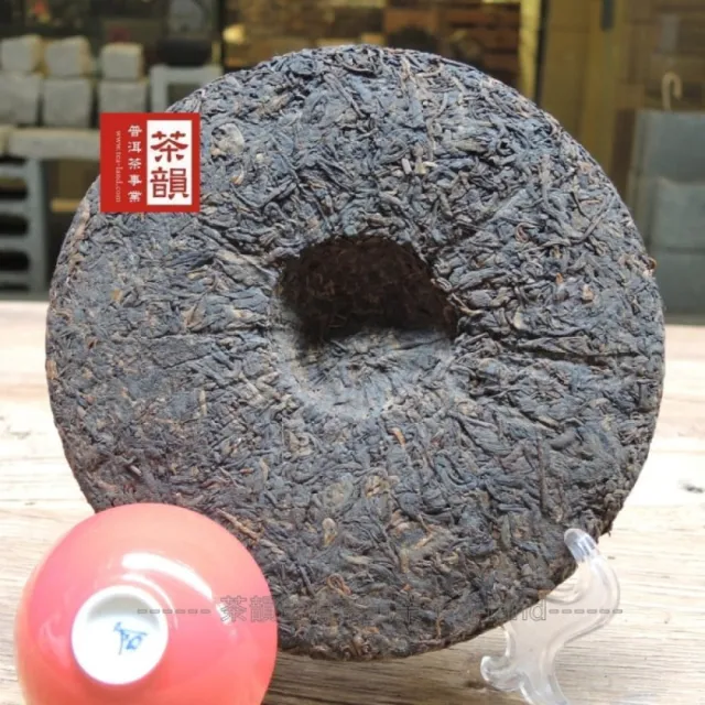 茶韻】普洱茶2008年大益7572-801熟茶357g一餅茶葉禮盒(附茶樣10g