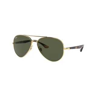 【RayBan 雷朋】經典雙槓飛行員太陽眼鏡(RB3675 官方品牌館)