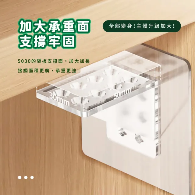 【家具維修】免釘隱形三角支撐架隔板托20入(無痕貼 隔板貼 層板托 直角貼 三角支架 固定貼 置物架 收納)