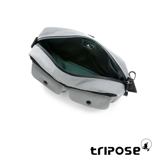 【tripose】REFLEC微皺尼龍輕量橫式斜背包-大(多色)