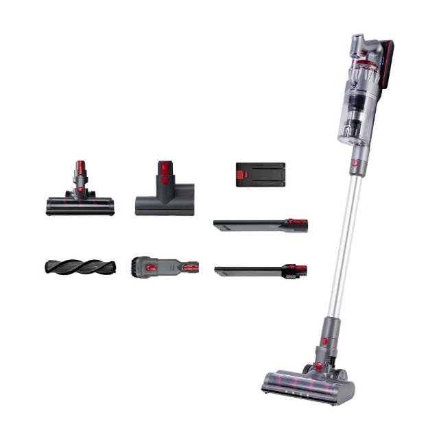 【SANSUI 山水】智能偵測無線吸塵器 除蹣機 灰色 標配版(SVC-J800)