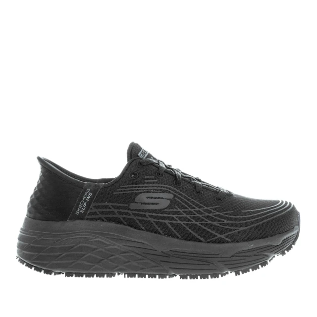 SKECHERS Max Cushioning Elite Sr 女 工作鞋 寬楦 瞬穿 黑(108172WBLK)