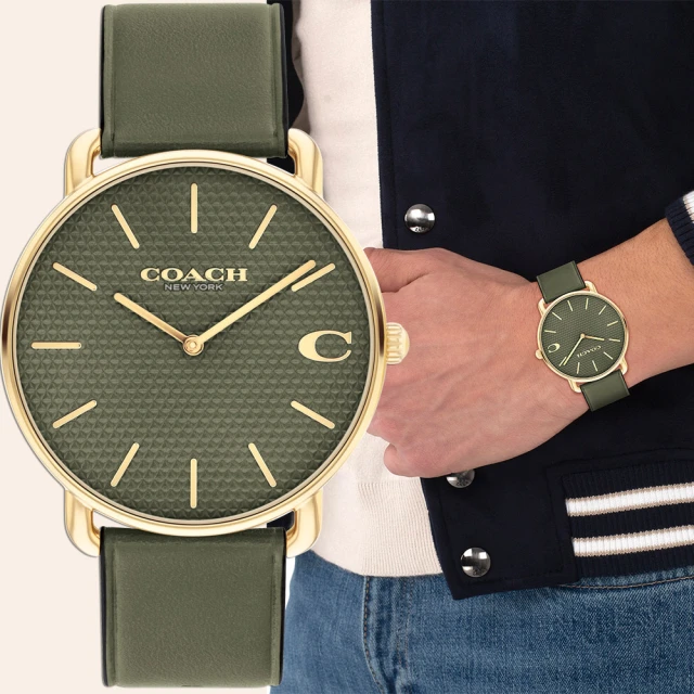 COACH C字Logo皮帶手錶 男錶 41mm(CO14602723)