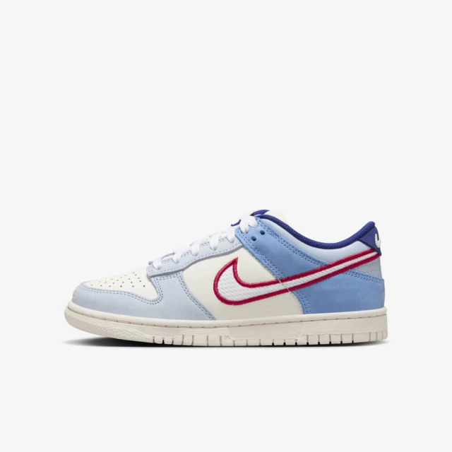 NIKE 耐吉 Dunk Low GS 大童 休閒鞋 運動 經典 低筒 流行 穿搭 天藍 白紅(HF5742-111)