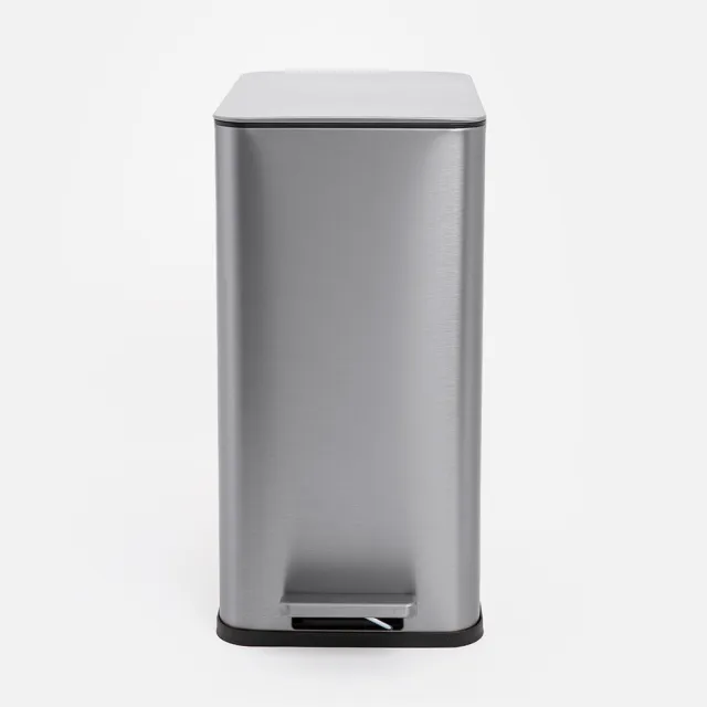 【特力屋】傑恩緩降垃圾桶 不鏽鋼 10L
