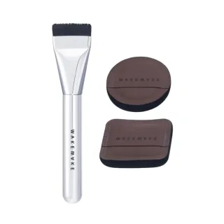 【WAKEMAKE】韓國熱銷粉底刷+粉撲(限量組/上裝工具/上妝海綿)