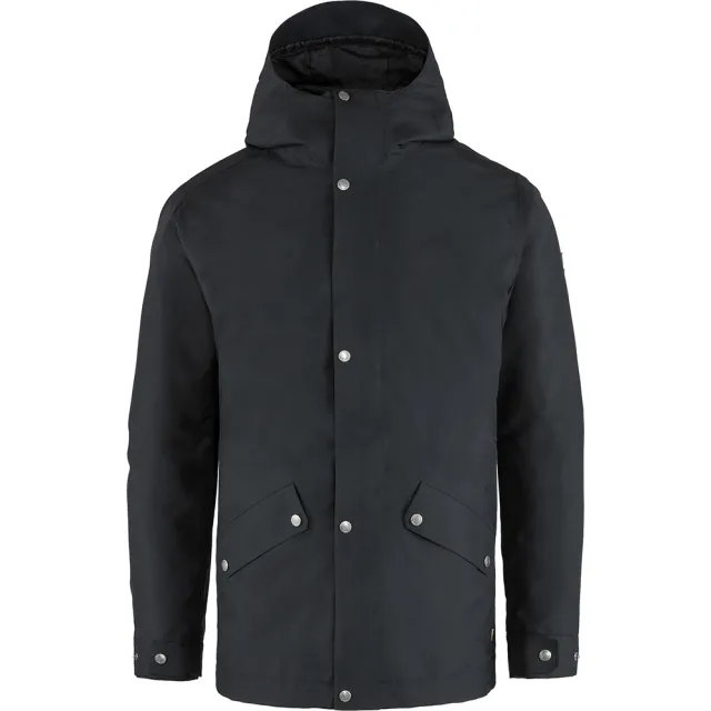 【Fjallraven】Visby 兩件式 防水填充夾克 男(FR84130-550黑色 662深森綠)