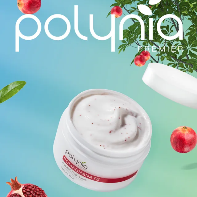 【Polynia 璞亞】紅石榴極透亮抗氧面膜100mL(撫平細紋、調理肌底)