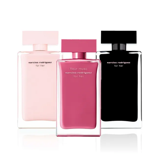 【NARCISO RODRIGUEZ】經典系列香水100ml任選(桃色優雅/for her淡香精/for her淡香水.專櫃公司貨)