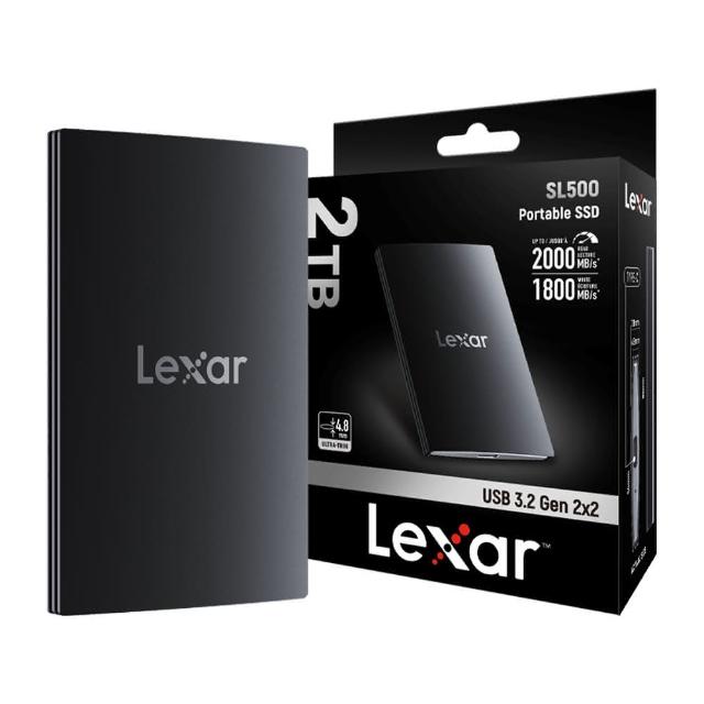 【Lexar 雷克沙】SL500 2TB 外接式ssd 行動 固態硬碟 5年保 最高讀取2000MB/s