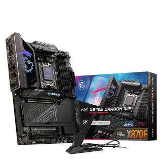 【MSI 微星】MPG X870E CARBON WIFI DDR5 主機板+AMD R9 9950X代理盒裝 16核 32緒 中央處理器(M+C組合)