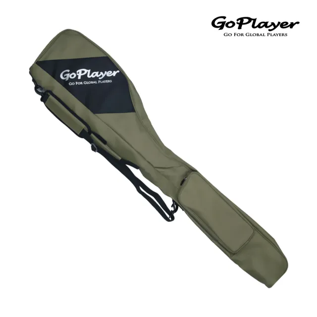 【GoPlayer】精緻布軟式練習袋-藍.綠(輕量可收納練習袋 軟式可折疊高爾夫練習袋)