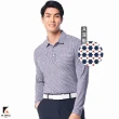【KING GOLF】MOMO獨家特談！男款數位滿版印花彈性修身長袖POLO衫/長袖上衣/高爾夫球衫(多款任選)