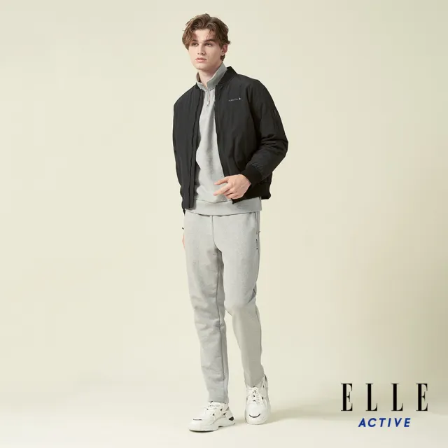 【ELLE ACTIVE】男款 保暖鋪棉夾克外套-黑色(EA24A2M6101#99)