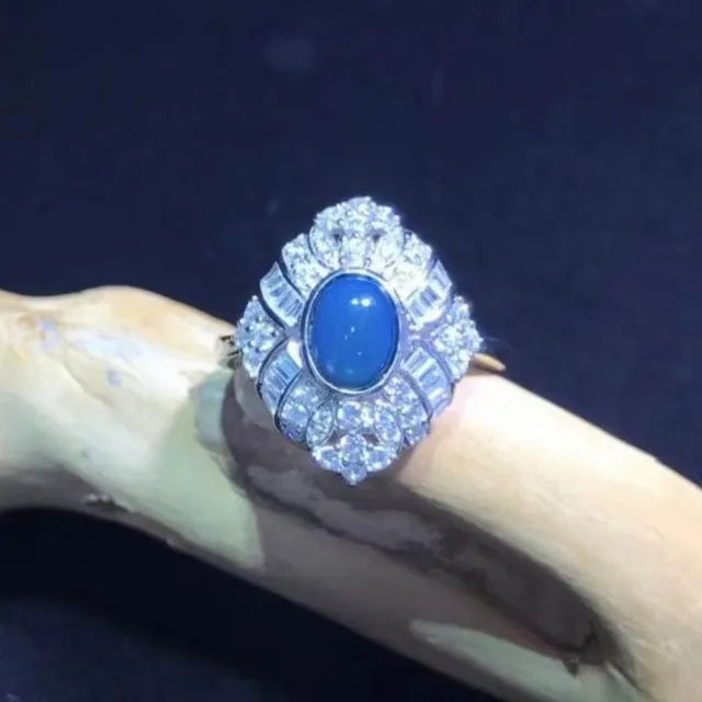 【勝弘珠寶】多明尼加藍珀奢華戒指-戒面