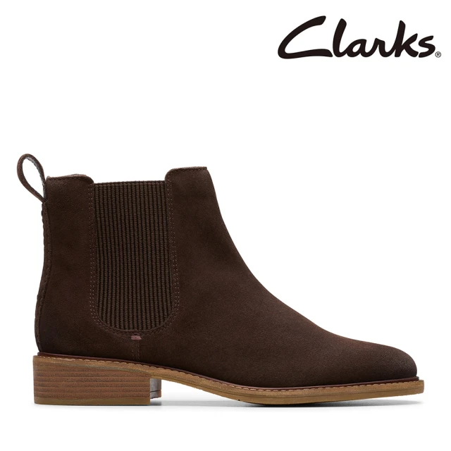 Clarks 女靴 Cologne Arlo2百搭實穿後提帶設計切爾西靴 短靴 短筒靴(CLF78749B)