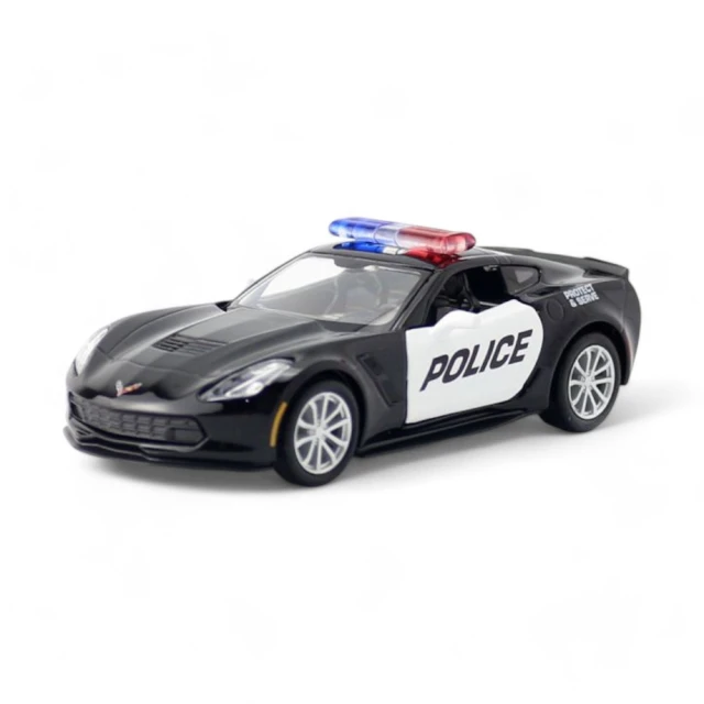 1:36模型車 警車模型 雪佛蘭 Chevrolet Corvette C7(警車 平民美式超跑 通用汽車)