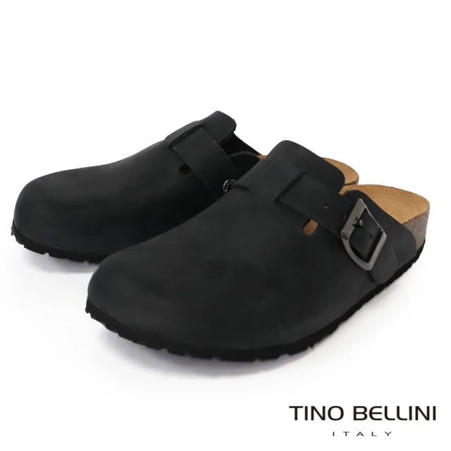 TINO BELLINI 貝里尼 義大利牛皮懶人鞋FZ0B001-1(黑)