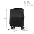 【Samsonite 新秀麗】20吋 STRARIUM 前開式/上掀式可擴充布面軟殼防潑水行李箱/布箱/登機箱(多色可選)