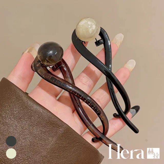 【HERA 赫拉】珍珠一字扭扭盤髮髮夾四入組 H113101401(珍珠 一字盤髮夾 四入組)