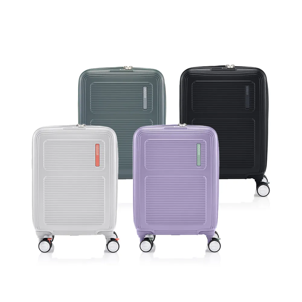 【AMERICAN TOURISTER 美國旅行者】20吋 MAXIVO 2/8抗菌PC防盜拉鍊煞車輪登機箱/行李箱(多色可選)