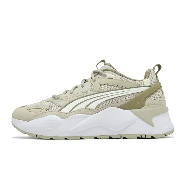 【PUMA】休閒鞋 RS-X Efekt PRM 男鞋 奶茶 白 麂皮 拼接 緩衝 老爹鞋(390776-51)