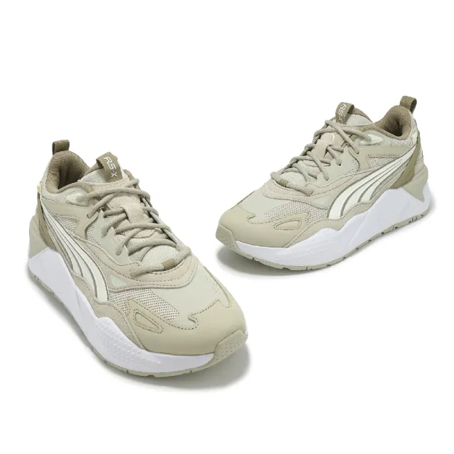 【PUMA】休閒鞋 RS-X Efekt PRM 男鞋 奶茶 白 麂皮 拼接 緩衝 老爹鞋(390776-51)