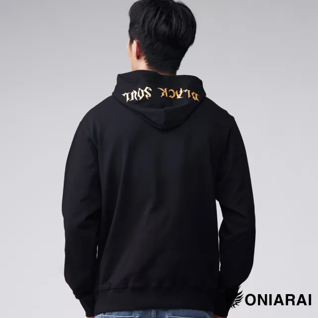 【BLUE WAY】男裝 女裝 網路獨家潮流側鬼LOGO連帽 長袖 帽T 上衣-鬼洗