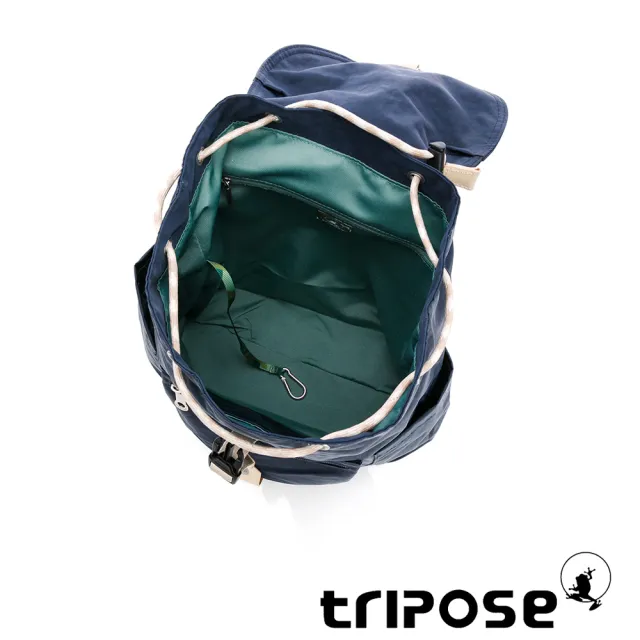 【tripose】MEMENTO微皺尼龍輕量後背包-小(沉靜藍)