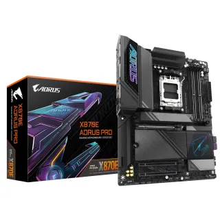 【GIGABYTE 技嘉】X870E AORUS PRO DDR5 主機板+AMD R9 9950X代理盒裝 16核 32緒 中央處理器(M+C組合)